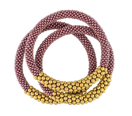 ***NEW*** STATEMENT ROLL-ON® BRACELETS GOLDEN DIVISION MULBERRY