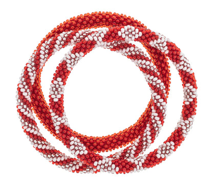 ROLL-ON® BRACELETS Red & White
