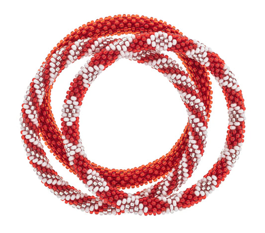 ROLL-ON® BRACELETS Red & White