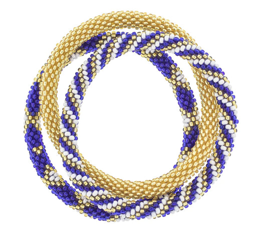 ROLL-ON® BRACELETS GOLD & NAVY