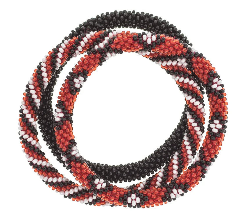 ROLL-ON® BRACELETS Red, Black, & White