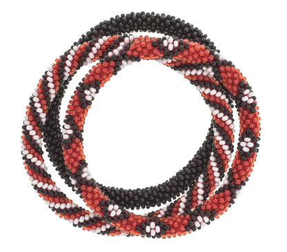 ROLL-ON® BRACELETS Red, Black, & White