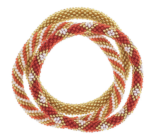ROLL-ON® BRACELETS Red & Gold