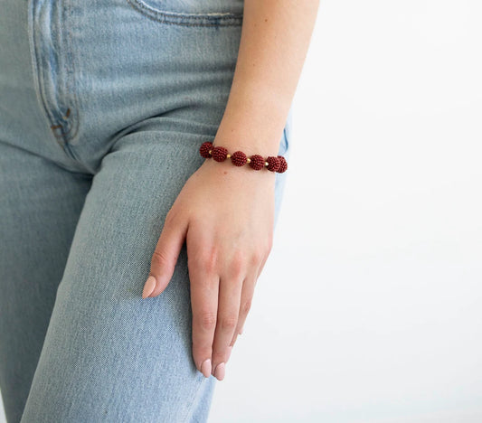 Luxe Globe - Garnet -