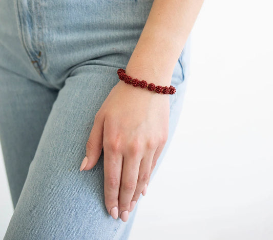 Boho Globe - Garnet -