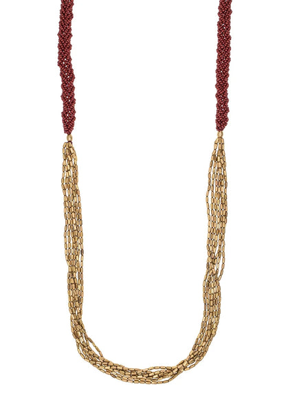 Hema Herringbone-Garnet