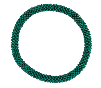 8" Roll-On® Bracelets for Him- Solid Green
