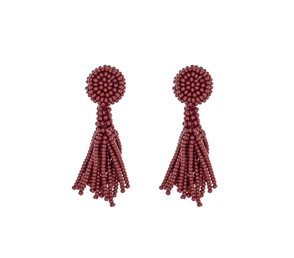 The Petite Finley Earring - Garnet -
