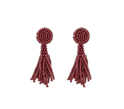 The Petite Finley Earring - Garnet -