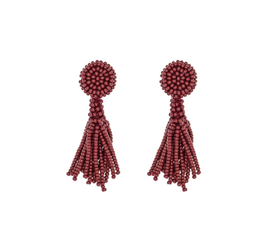 The Petite Finley Earring - Garnet -