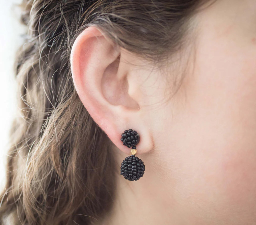 NEW! The Waldorf Earring Black