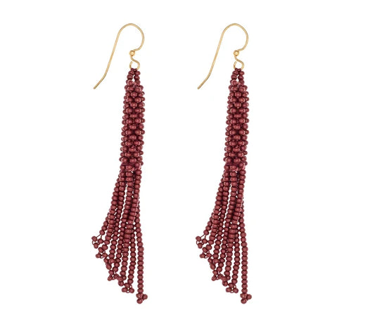The Lissa Earring - Garnet -