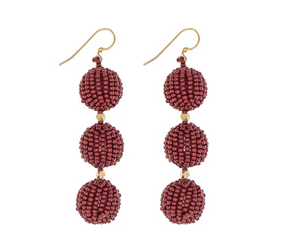 The Charlie Earring - Garnet -