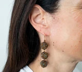 The Charlie Earring - Garnet -