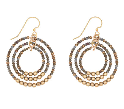 Gyroscope Earrings - Hazel -