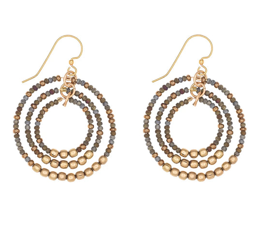 Gyroscope Earrings - Hazel -