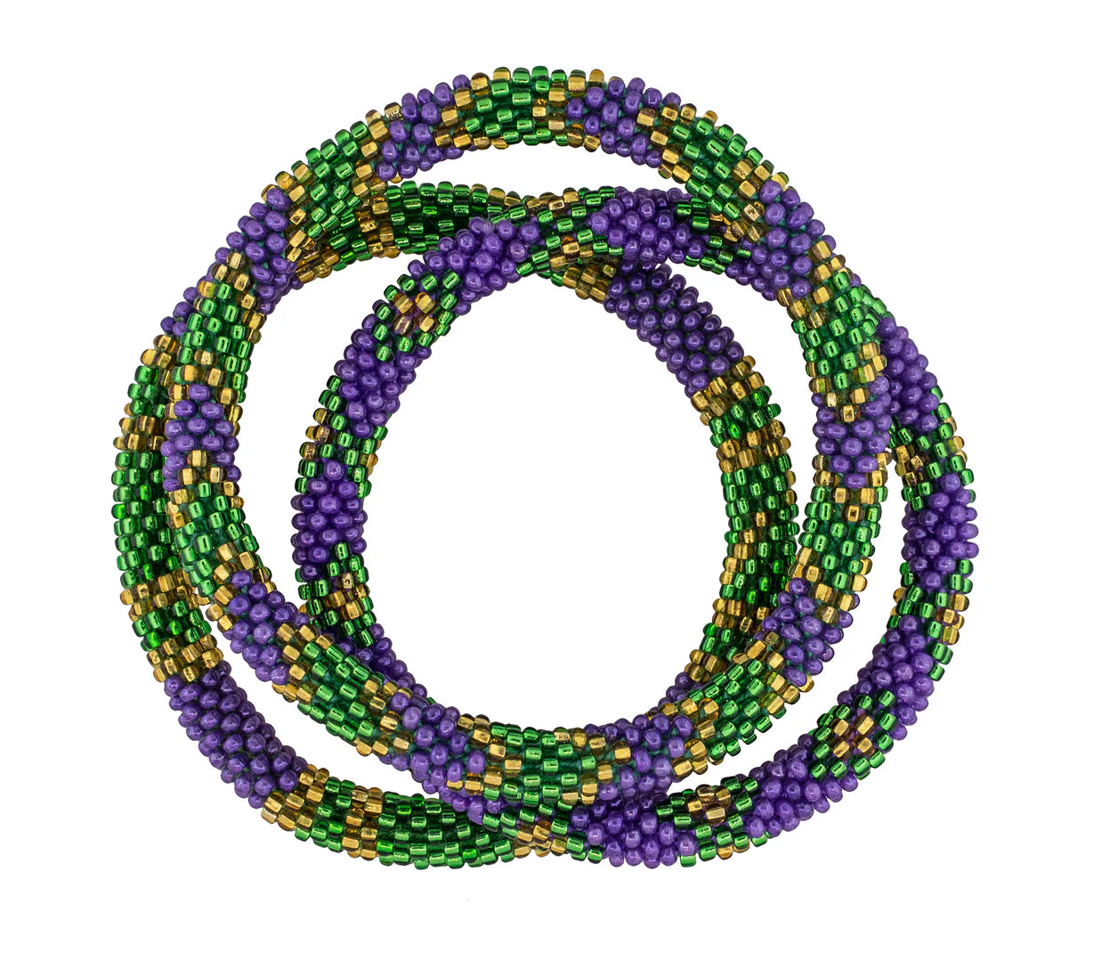 Roll-On® Bracelets Mardi Gras