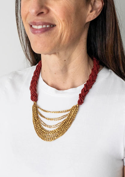 The Braided Hema - Garnet