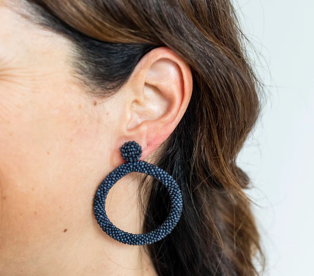 HOOP MIDNIGHT BLUE Earrings