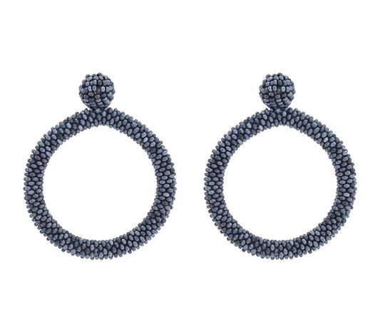 HOOP MIDNIGHT BLUE Earrings