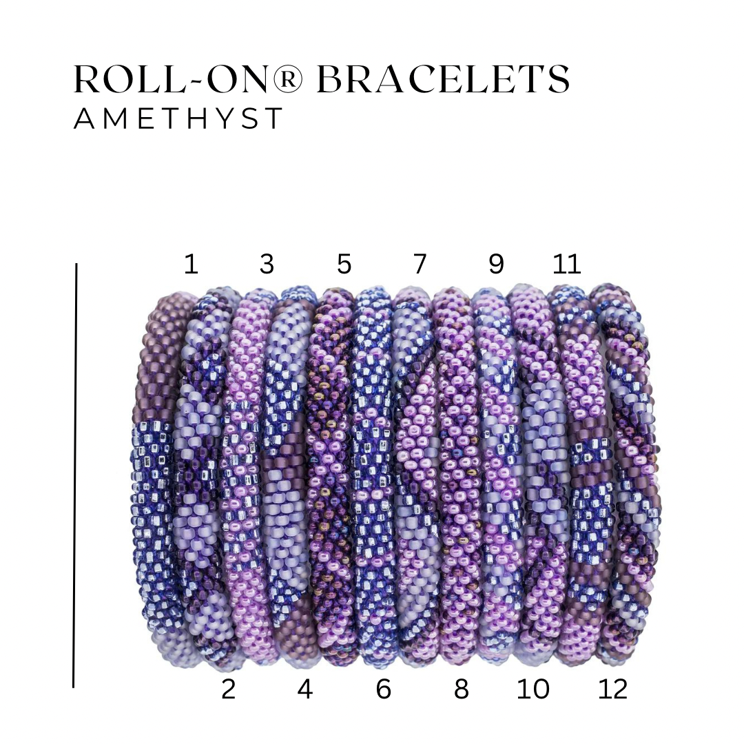 Roll-On® Bracelets -AMETHYST-