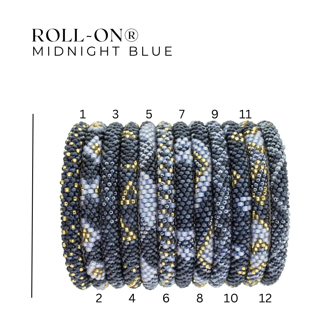 !New! Roll-On® Bracelets -MIDNIGHT BLUE-