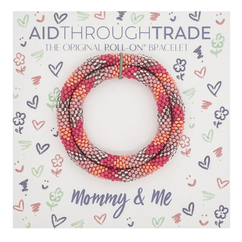 Mommy & Me Roll-On® Bracelets GRAPEFRUIT (1 pair)