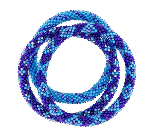 Set of 3 Roll-On® Bracelets Azul 8"