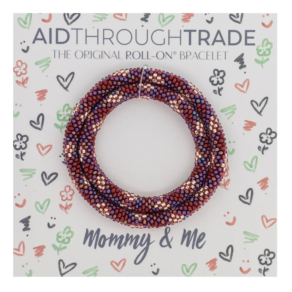 Mommy & Me Roll-On® Bracelets Bordeaux