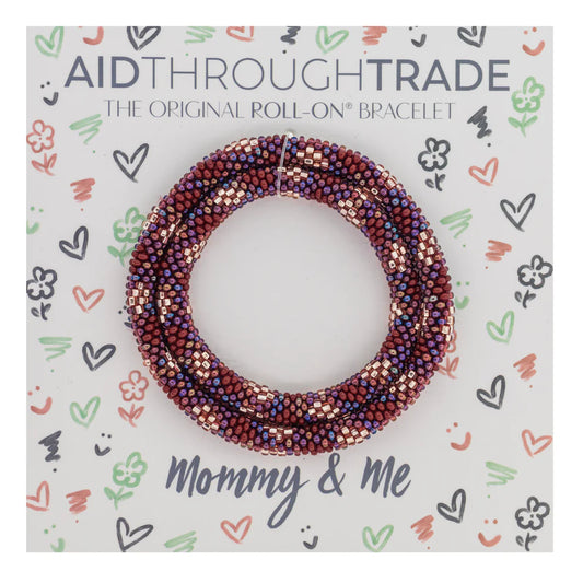 Mommy & Me Roll-On® Bracelets Bordeaux