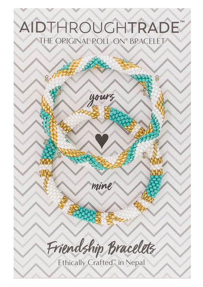 ROLL-ON® FRIENDSHIP BRACELETS AQUAMARINE
