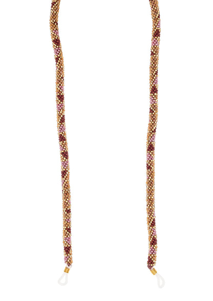 THE ROLL-ON® EYEGLASS CORD - Garnet -