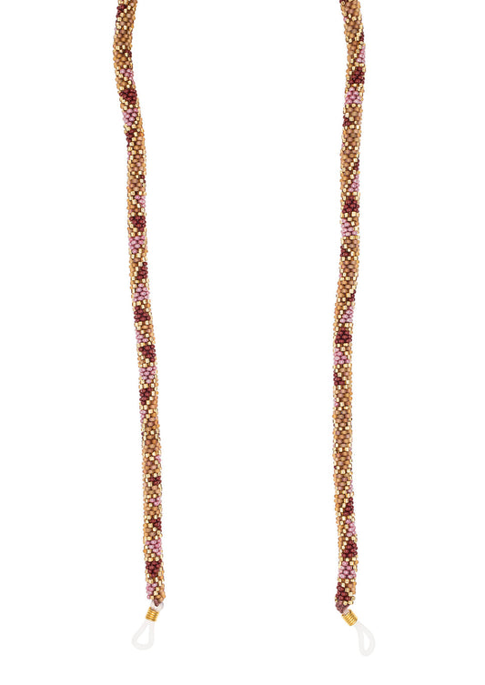 THE ROLL-ON® EYEGLASS CORD - Garnet -