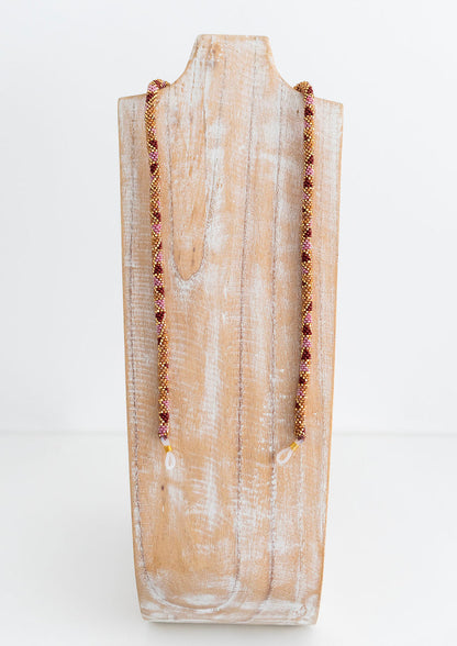 THE ROLL-ON® EYEGLASS CORD - Garnet -