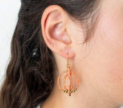 GYROSCOPE EARRINGS SUMMER CAPSULE - TANGERINE