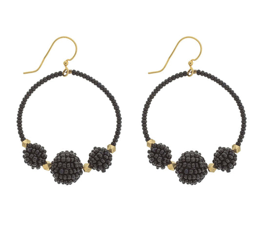 The Uptown Girl Hoops Black