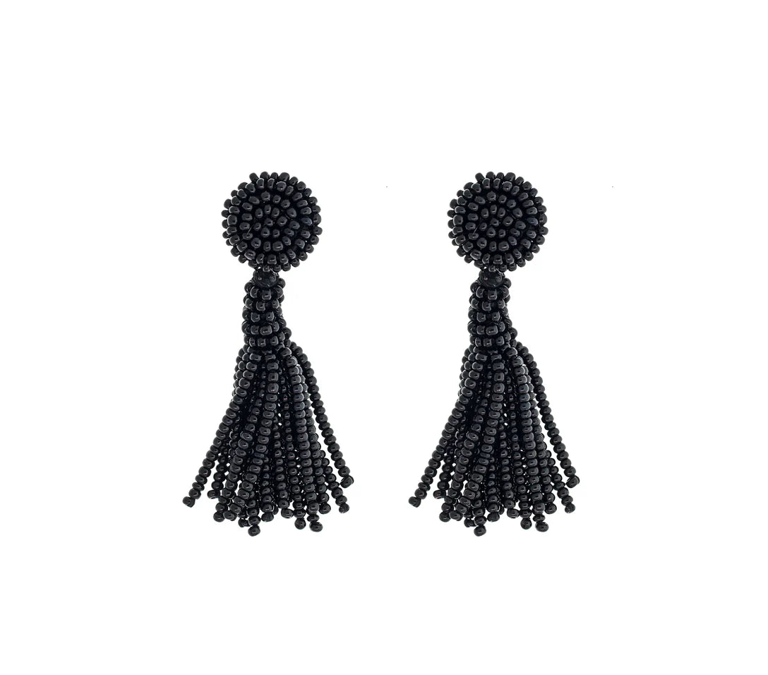 The Petite Finley Earring Black