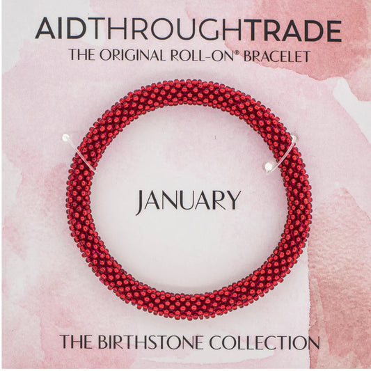 January Birthstone Roll-On® Bracelet