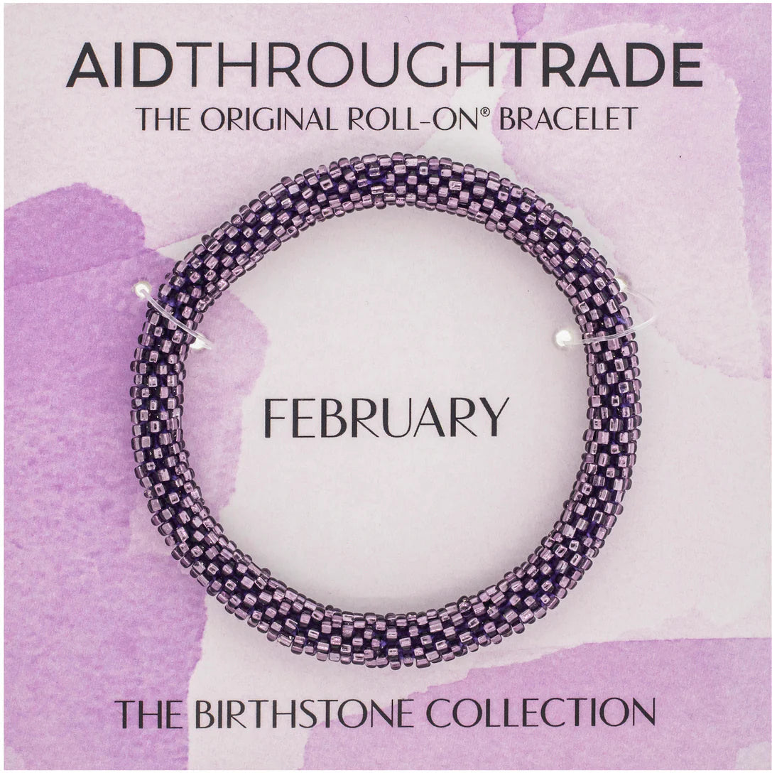 February Birthstone Roll-On® Bracelet