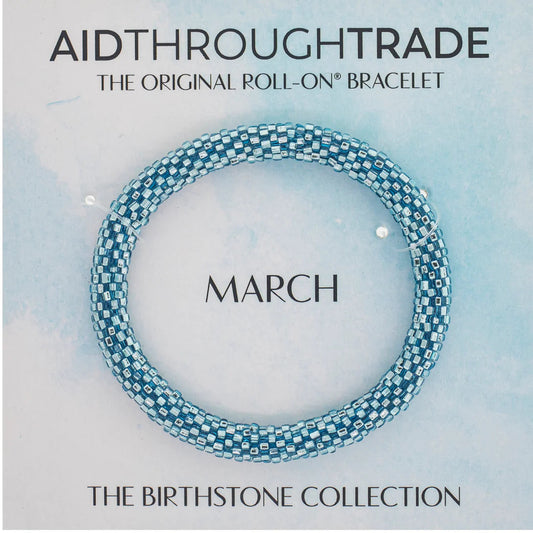 March Birthstone Roll-On® Bracelet