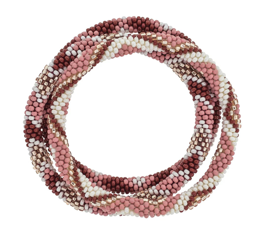 8 Inch Roll-On® Bracelets Desert Rose