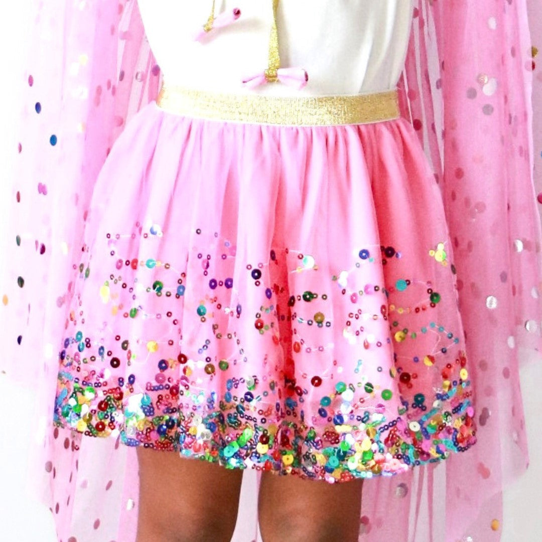 RASPBERRY CONFETTI TUTU