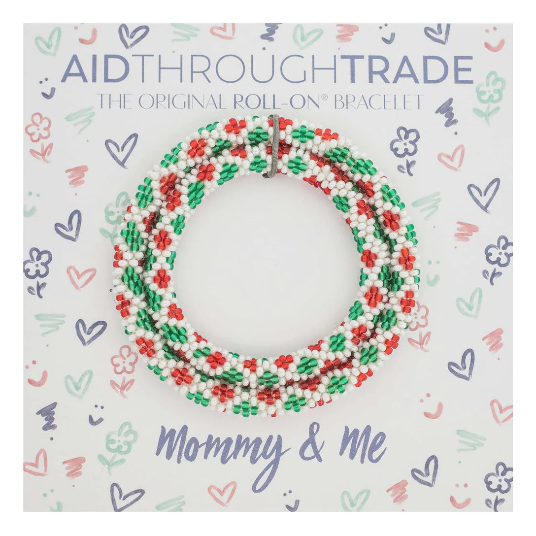 Mommy & Me Roll-On® Bracelets Mistletoe