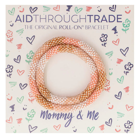 Mommy & Me Roll-On® Bracelets Blush - (1 pair)