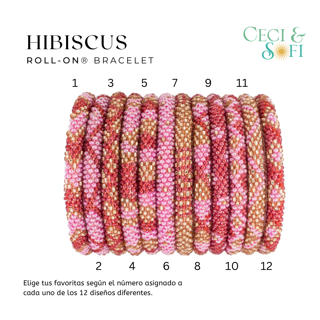 ***NEW*** ROLL-ON® BRACELETS HIBISCUS