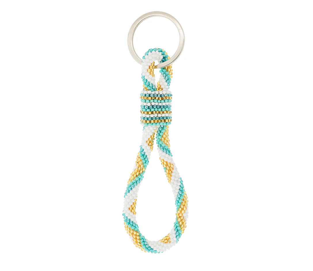 ***NEW*** THE ORIGINAL ROLL-ON® KEYCHAIN -AQUAMARINE