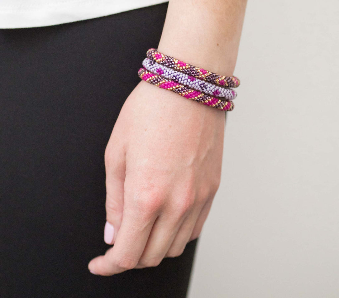 Set of 3 Roll-On® Bracelets Sari 8"