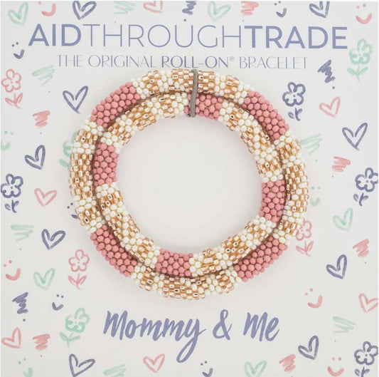 Mommy & Me Roll-On® Bracelets Desert Rose