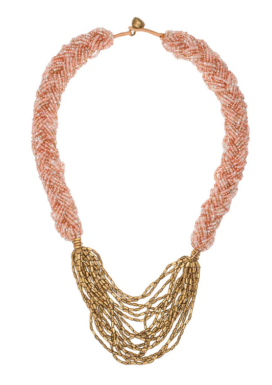 The Braided Hema Necklace Frosé
