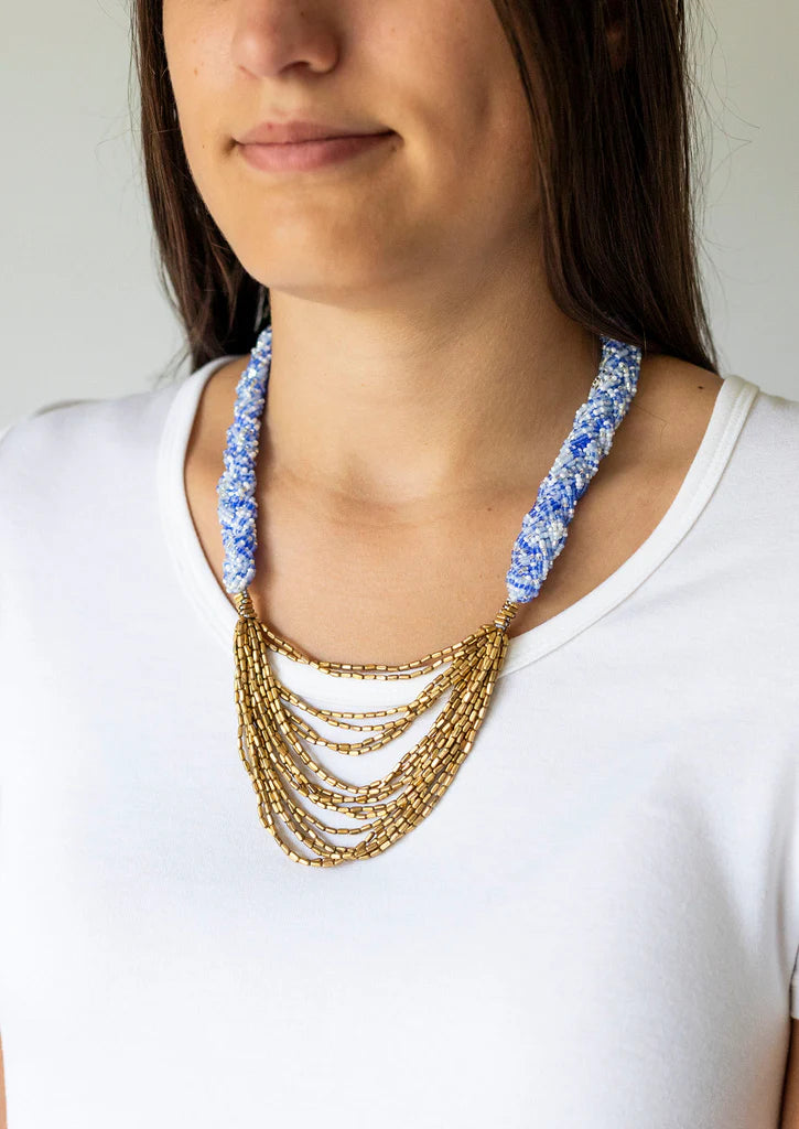 The Braided Hema Necklace Seaside